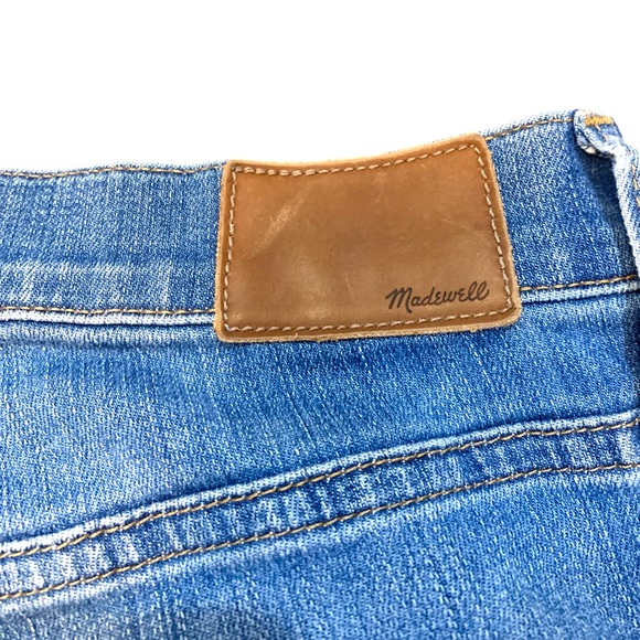 Madewell Cali Demi Boot Jeans Chewed Hem Edition 26 Button Fly - Picture 7 of 14